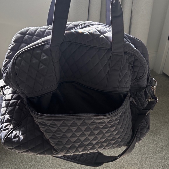 Vera Bradley Handbags - Vera Bradley Quilted Travel Bag in Dark Gray